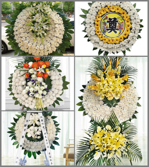 浙江省杭州富阳区常安镇东村坞村花圈速递